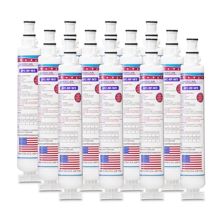 American Filter Co Whirlpool WF-L200 Comparable Refrigerator Water Filters (made by Model number AFC-RF-W3), 12PK WF-L200-AFC-RF-W3-12-71041